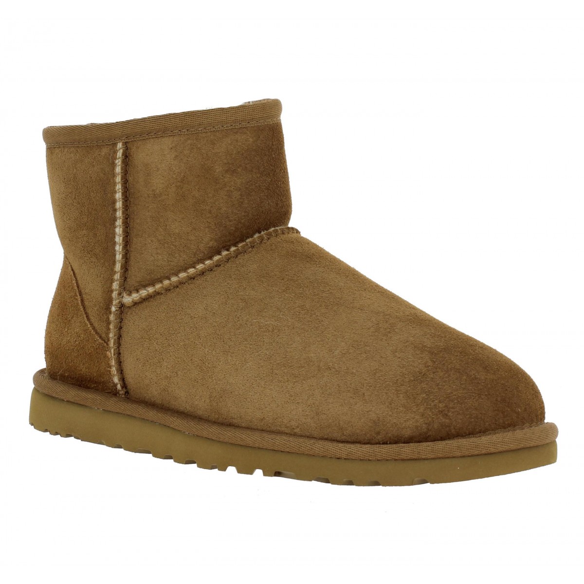 UGG AUSTRALIA Classic Mini velours Femme-36-Chestnut