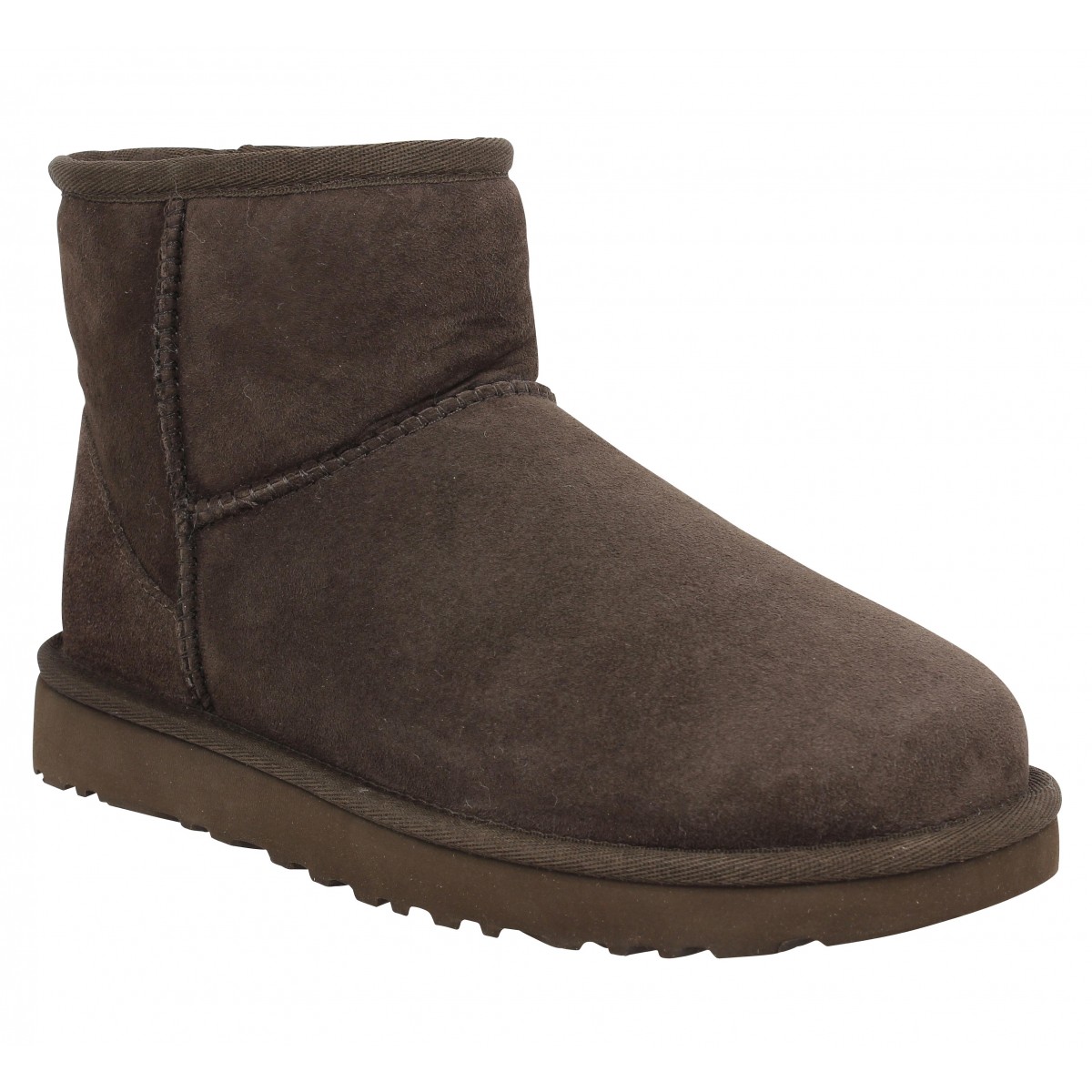 Ugg australia classic mini velours chocolat femme | Fanny chaussures