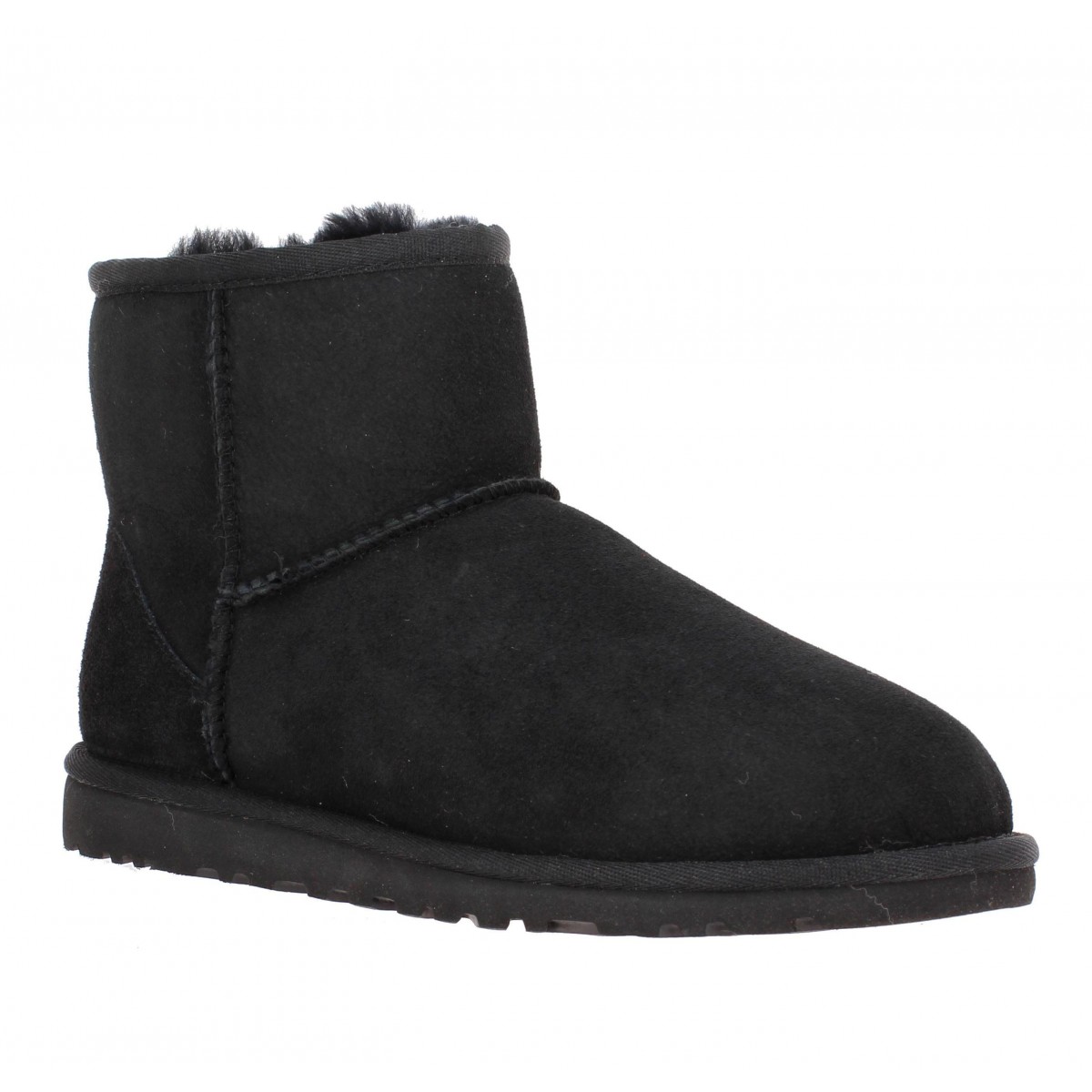 UGG AUSTRALIA Classic Mini velours Femme Noir
