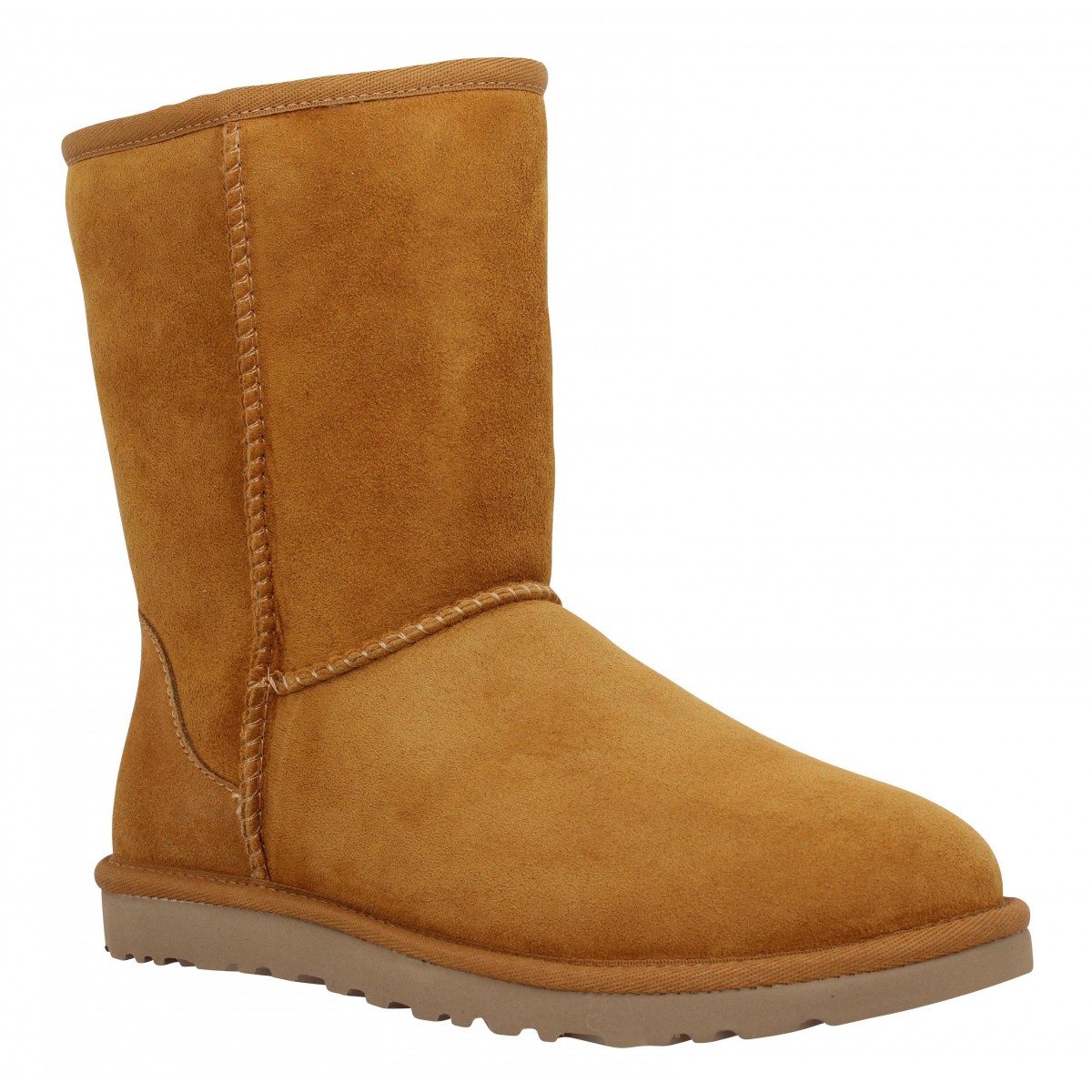 Bottines UGG AUSTRALIA Classic Short velours Femme Ocre