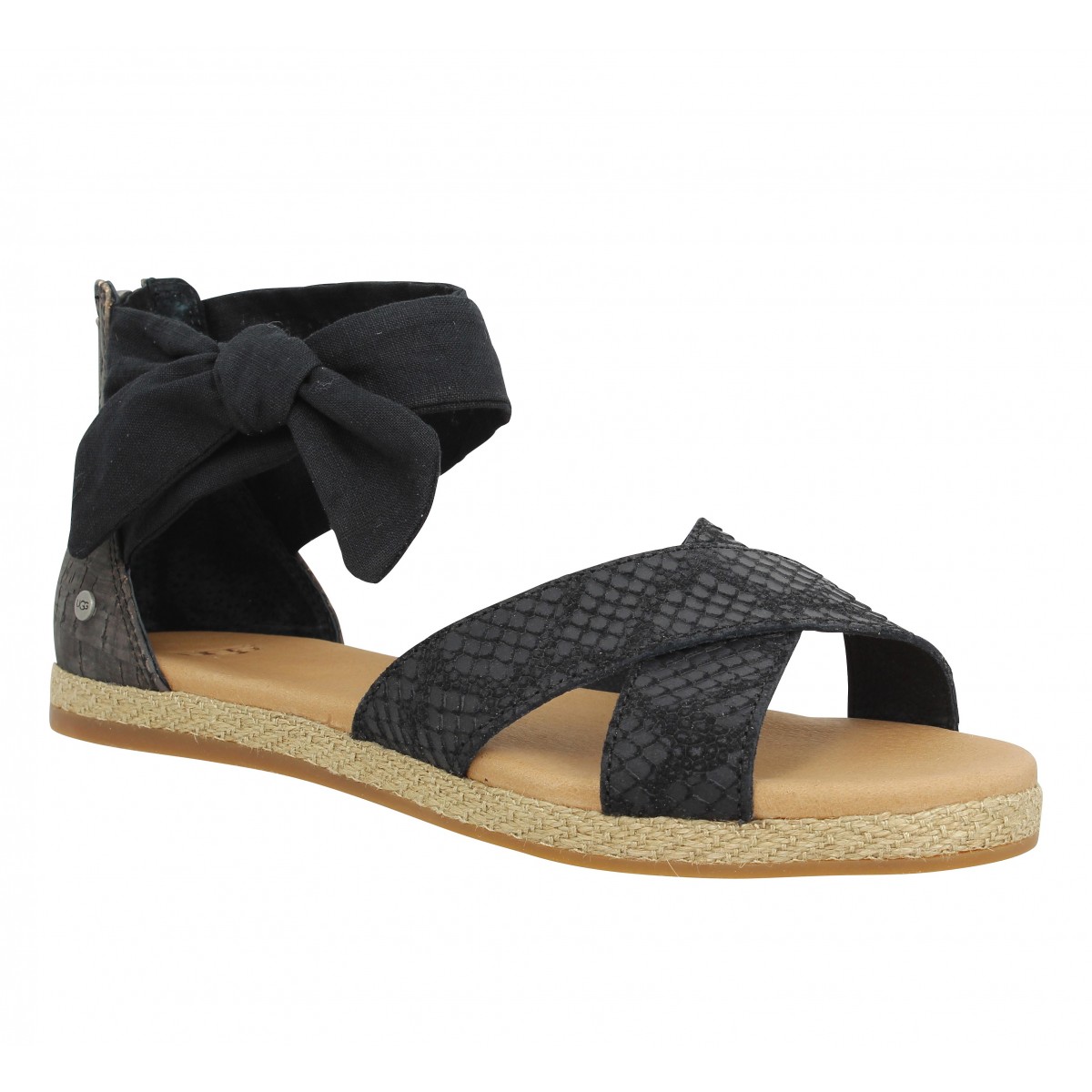 Nu-pieds UGG AUSTRALIA Idina reptile Femme Noir