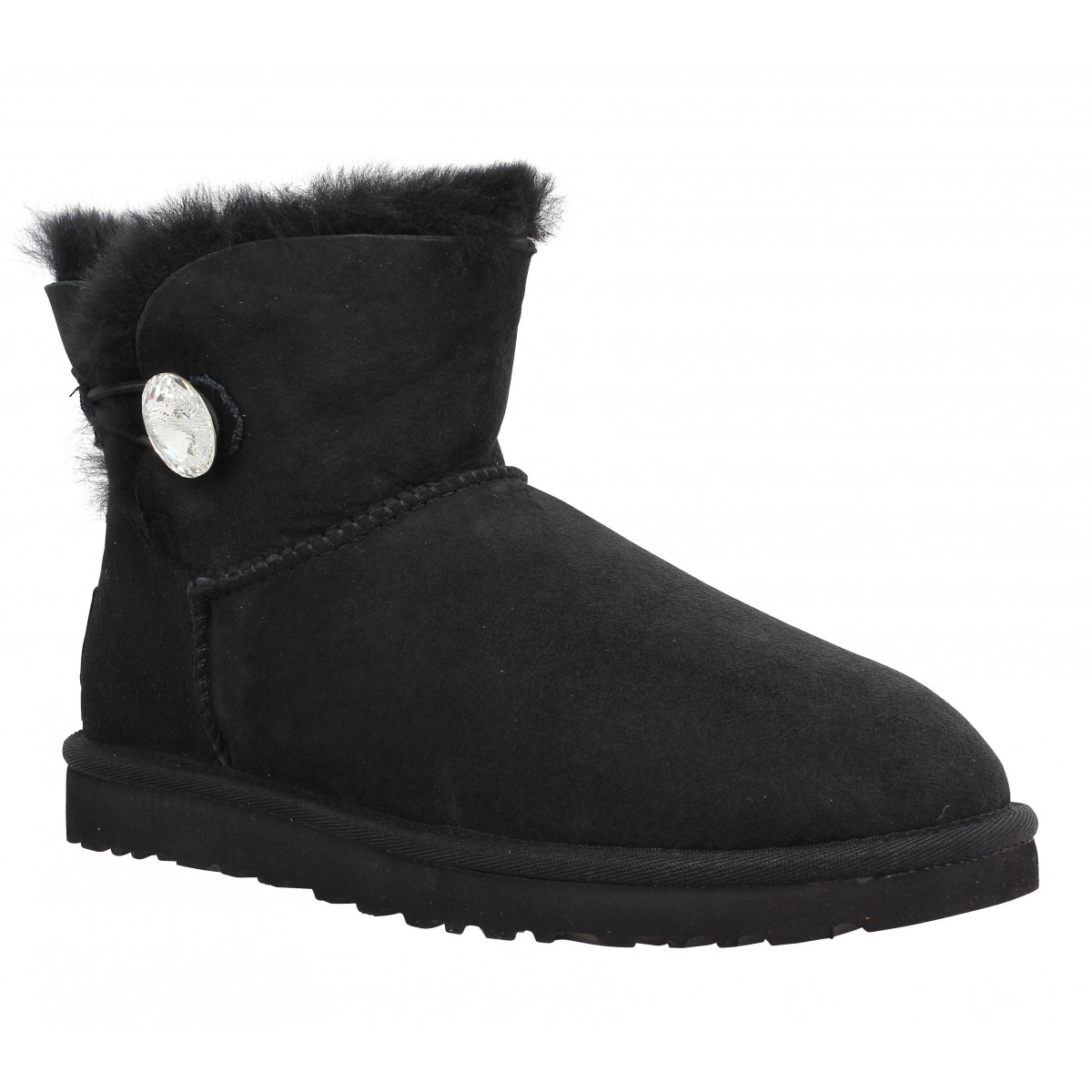 Bottines UGG AUSTRALIA Mini Bailey Bling velours Femme Black