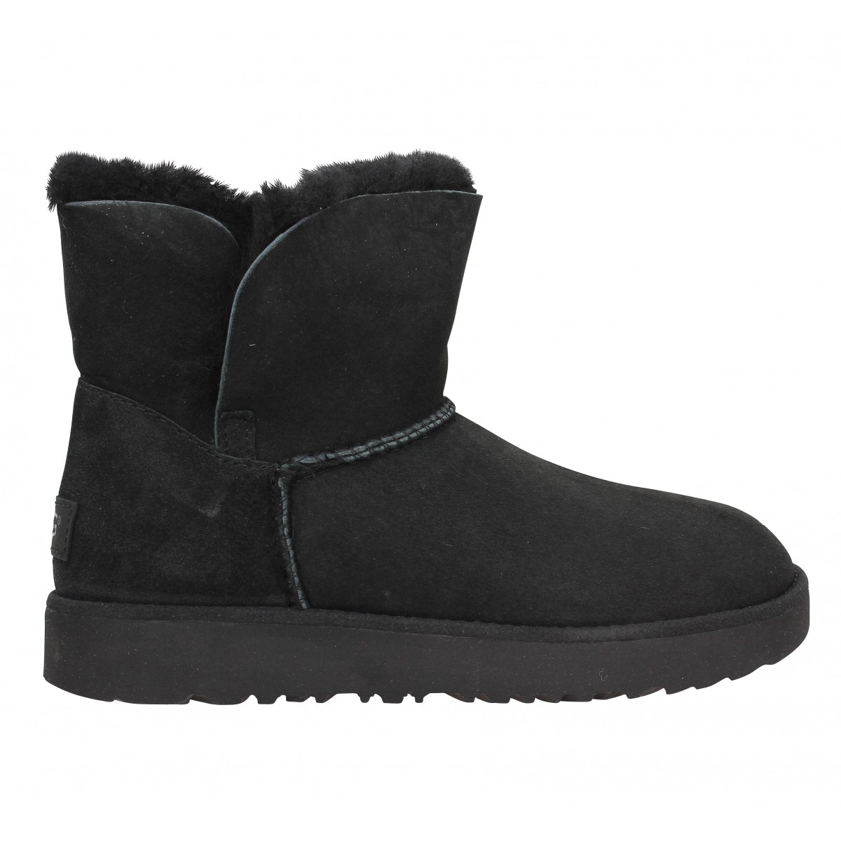 ugg classic cuff mini noir