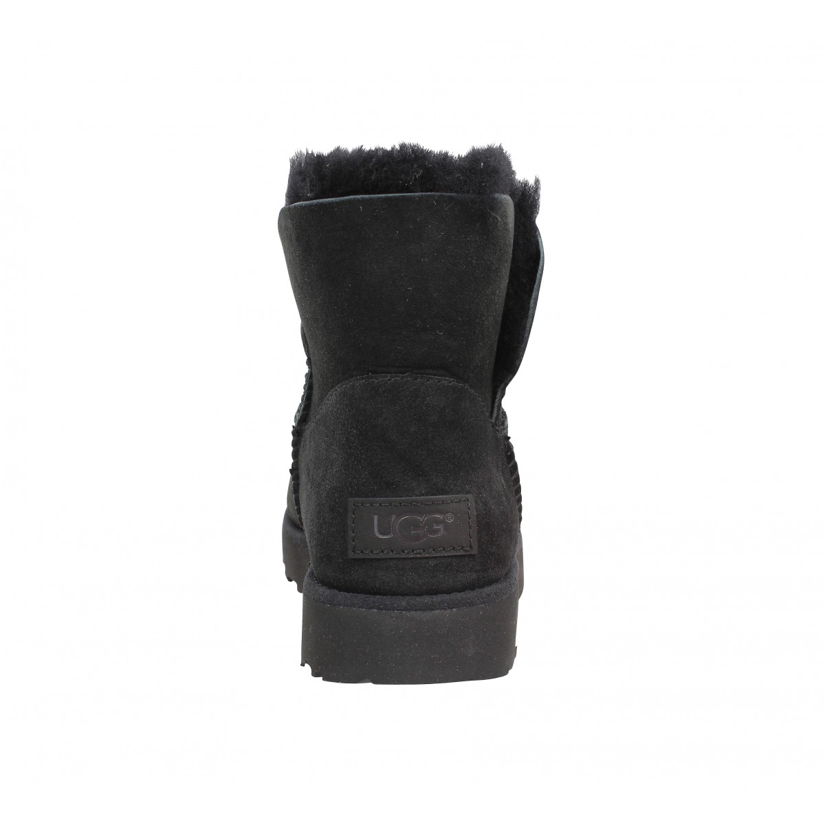 ugg classic cuff mini noir