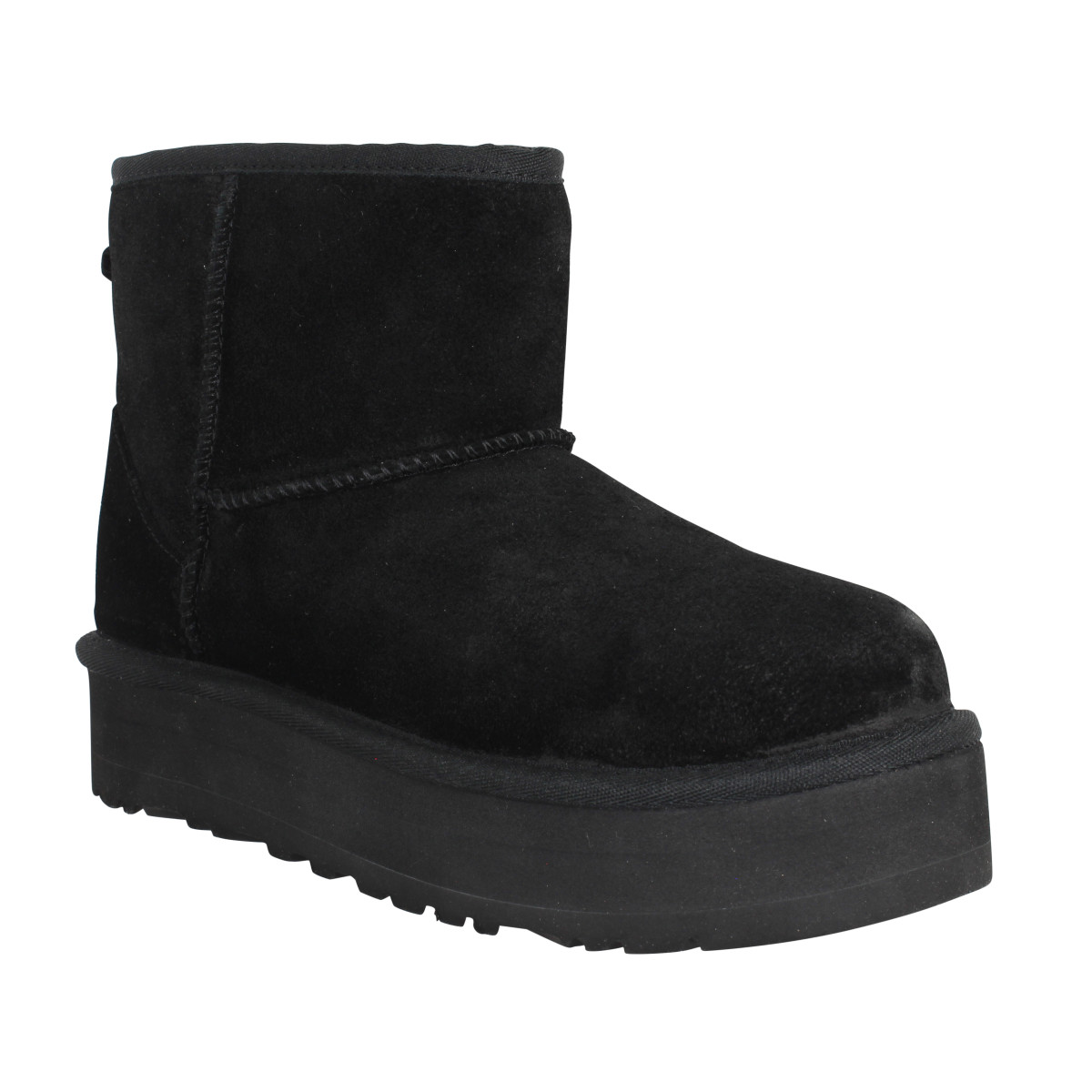 Bottines UGG Classic Mini Platform velours Enfant Noir