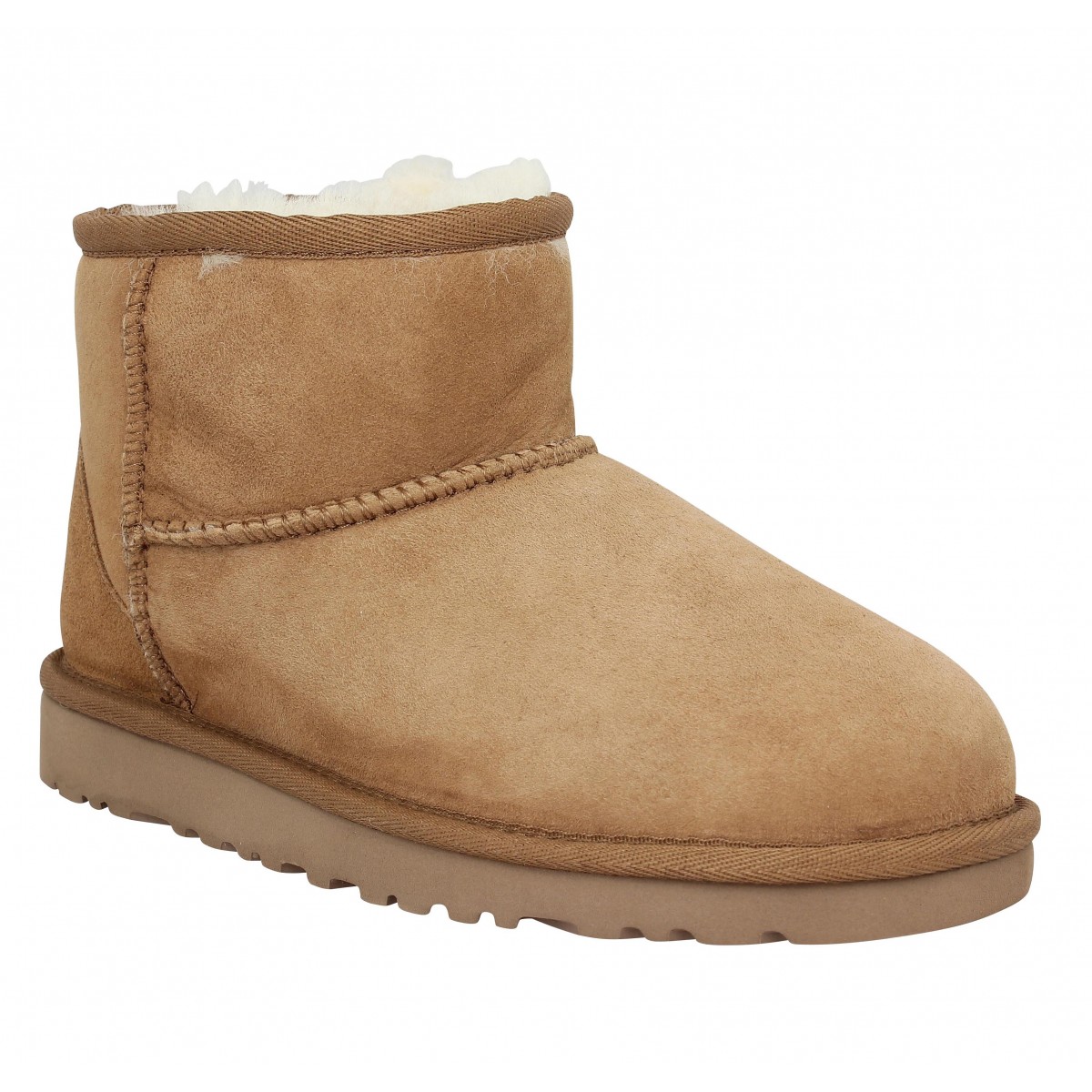 UGG Classic Mini velours Enfant-33,5-Chestnut