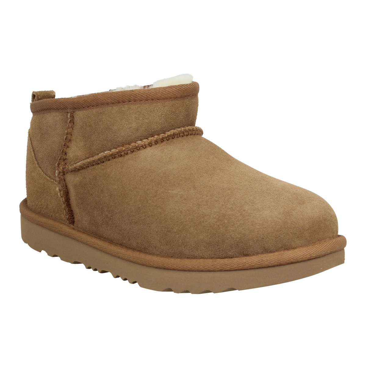 UGG Classic Ultra Mini velours Enfant-32,5-Chestnut