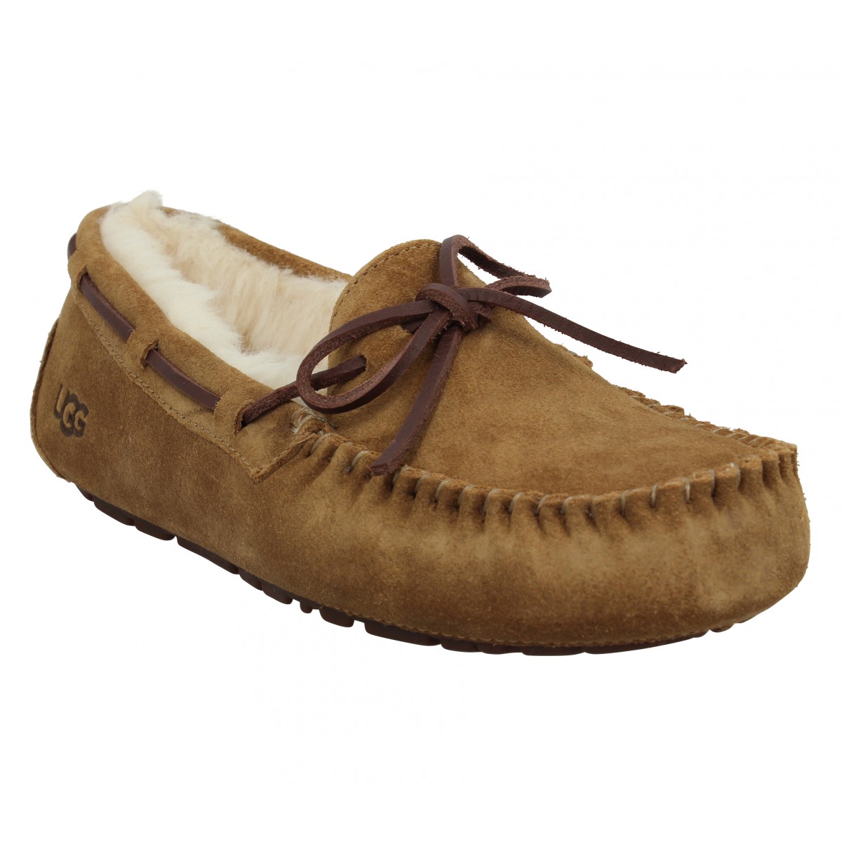 Mocassins UGG Dakota velours Femme Chestnut