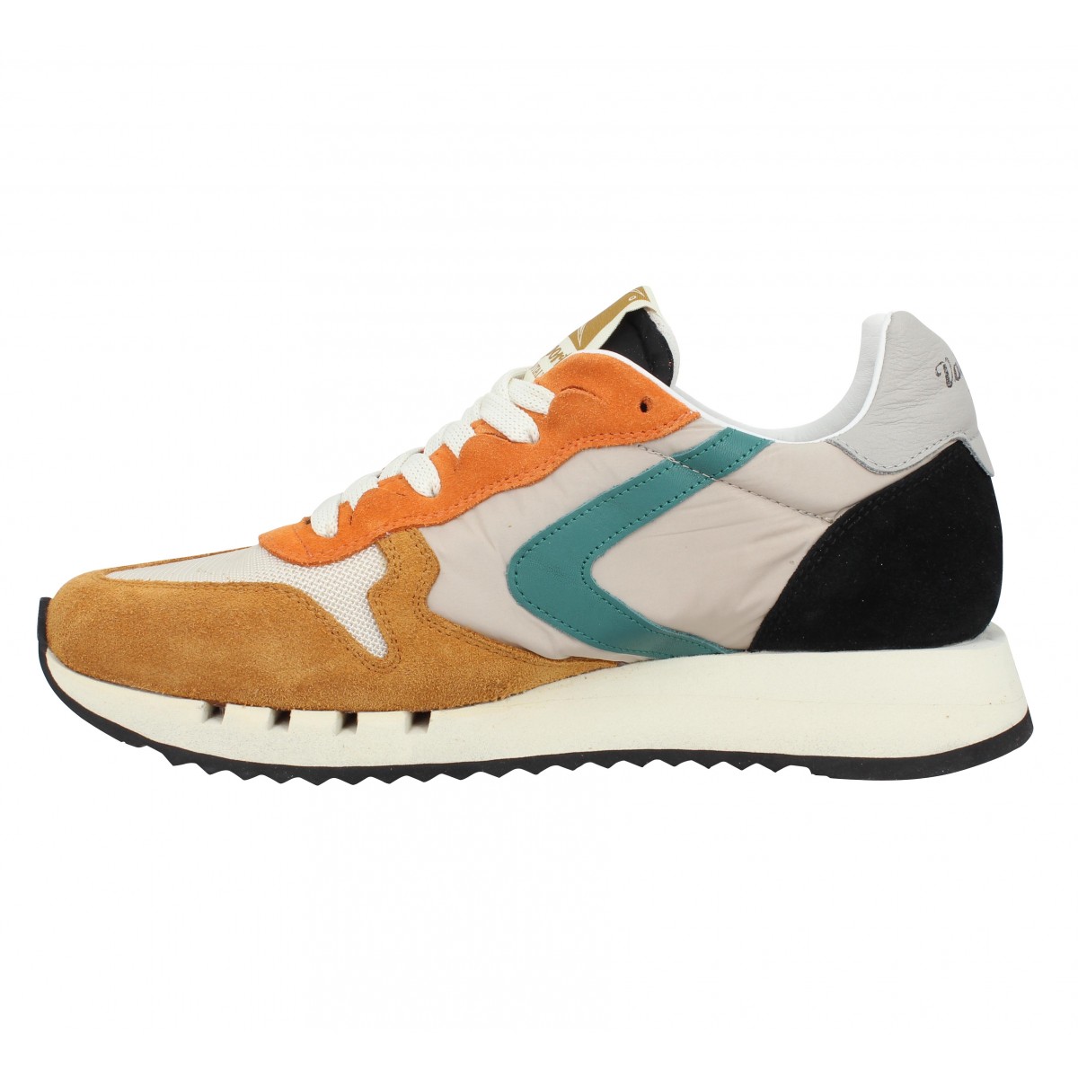 Valsport magic run velours toile homme orange beige homme Fanny