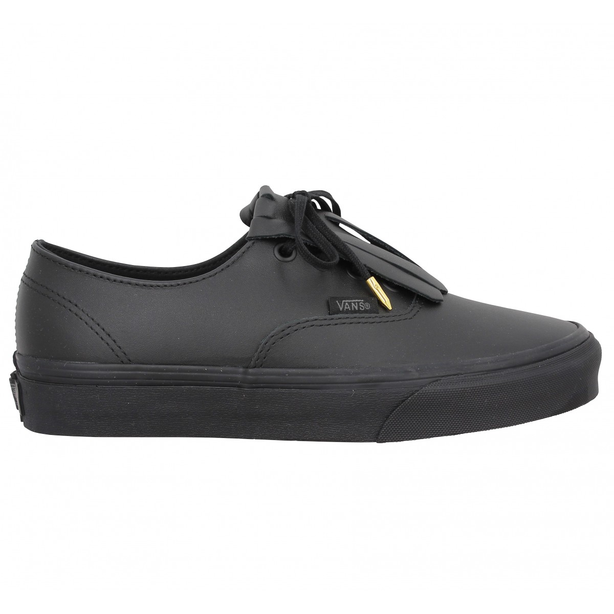 vans noir cuir