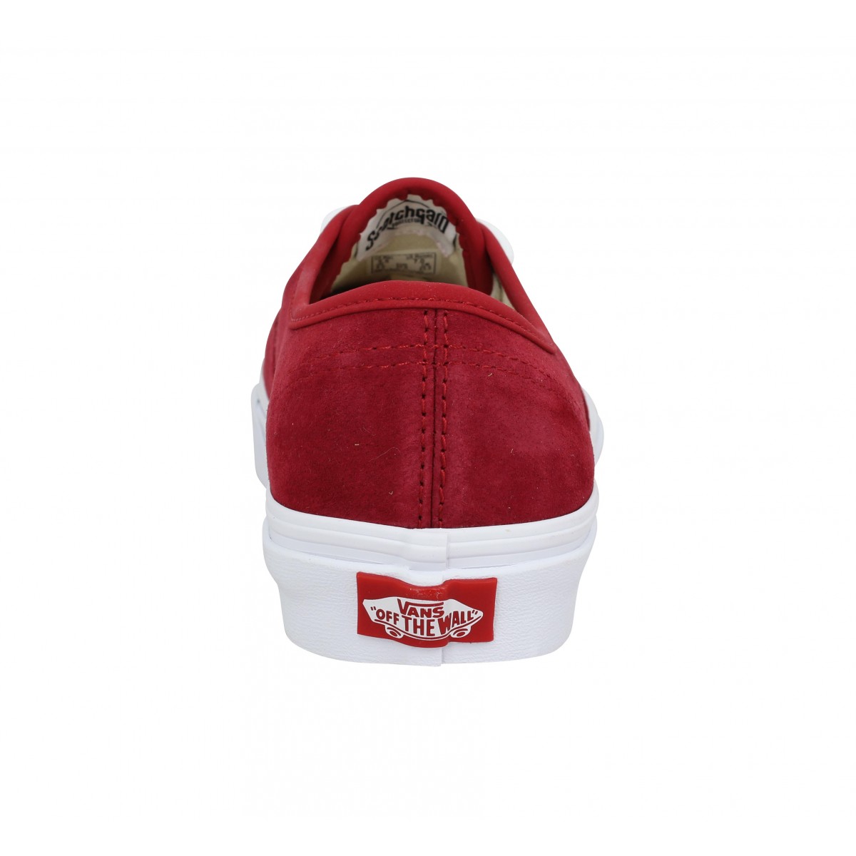 vans velour rouge