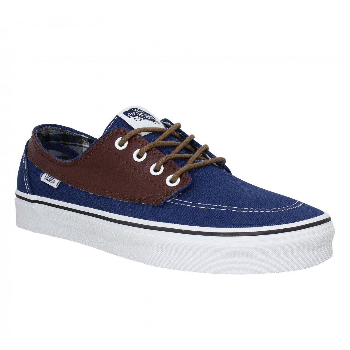 vans bleu marine cuir