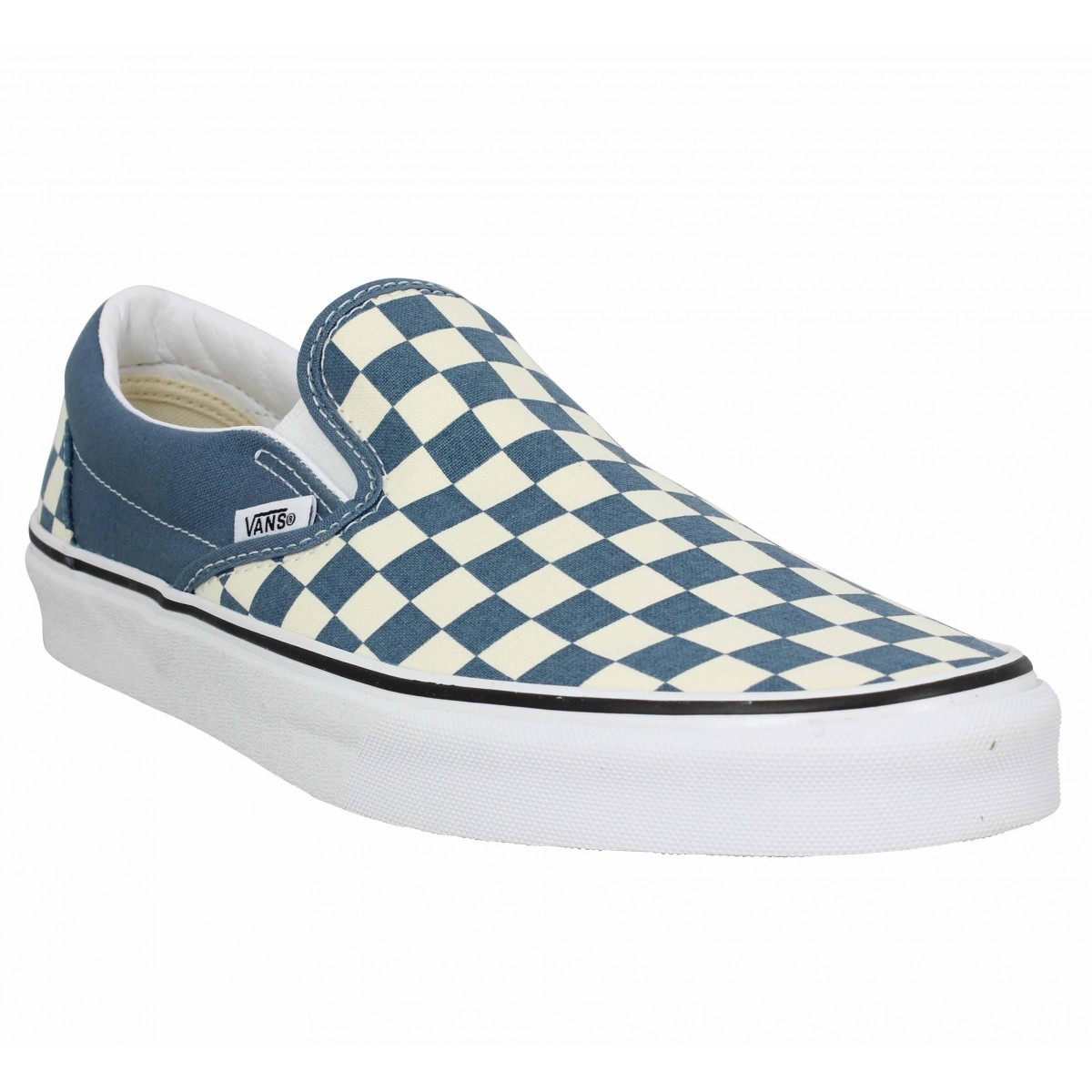 vans a carreaux bleu