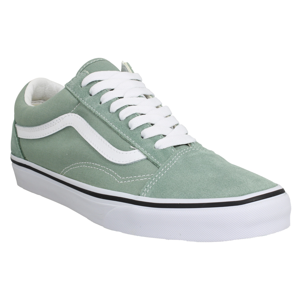 Baskets VANS Old Skool Color Theory velours toile Homme Iceberg Green