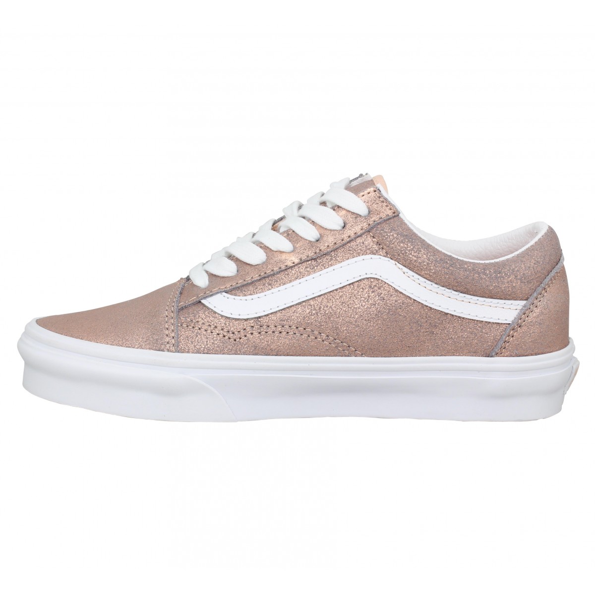 Chaussures Vans old skool cuir femme 