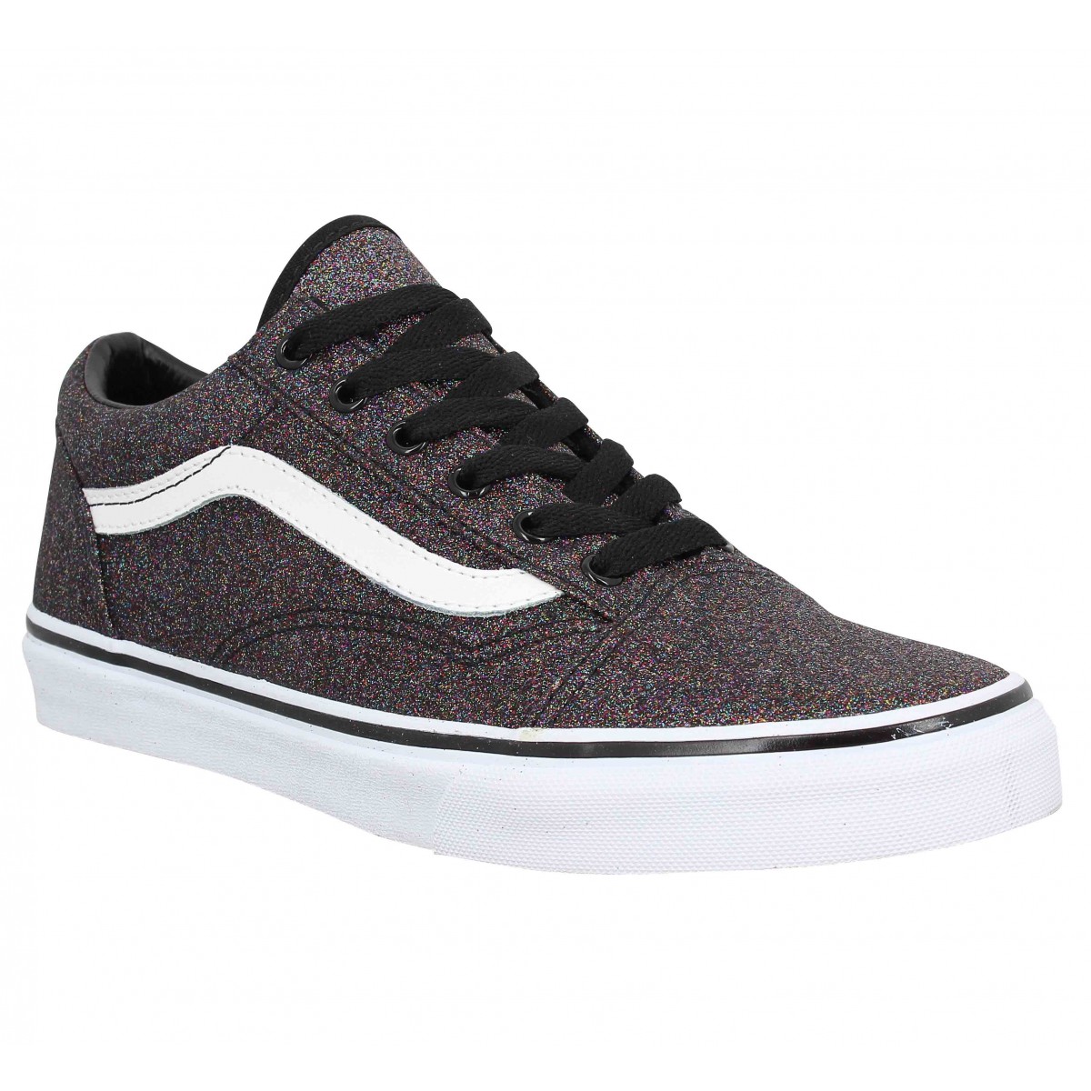 Vans glitter noir online