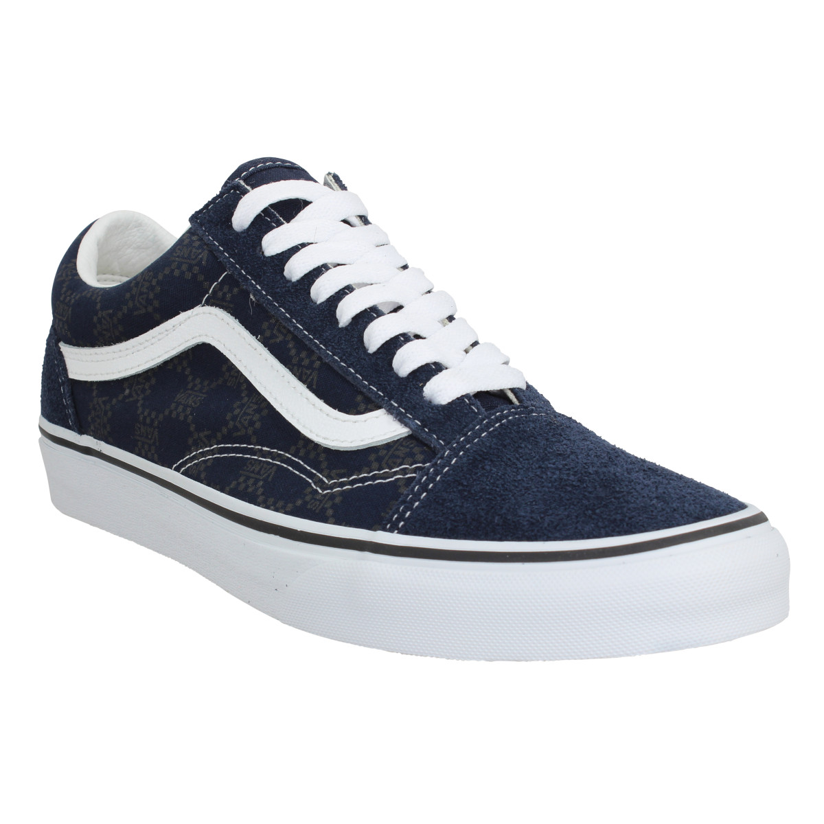 VANS Old Skool Monogram velours toile Homme-41-Parisian Night