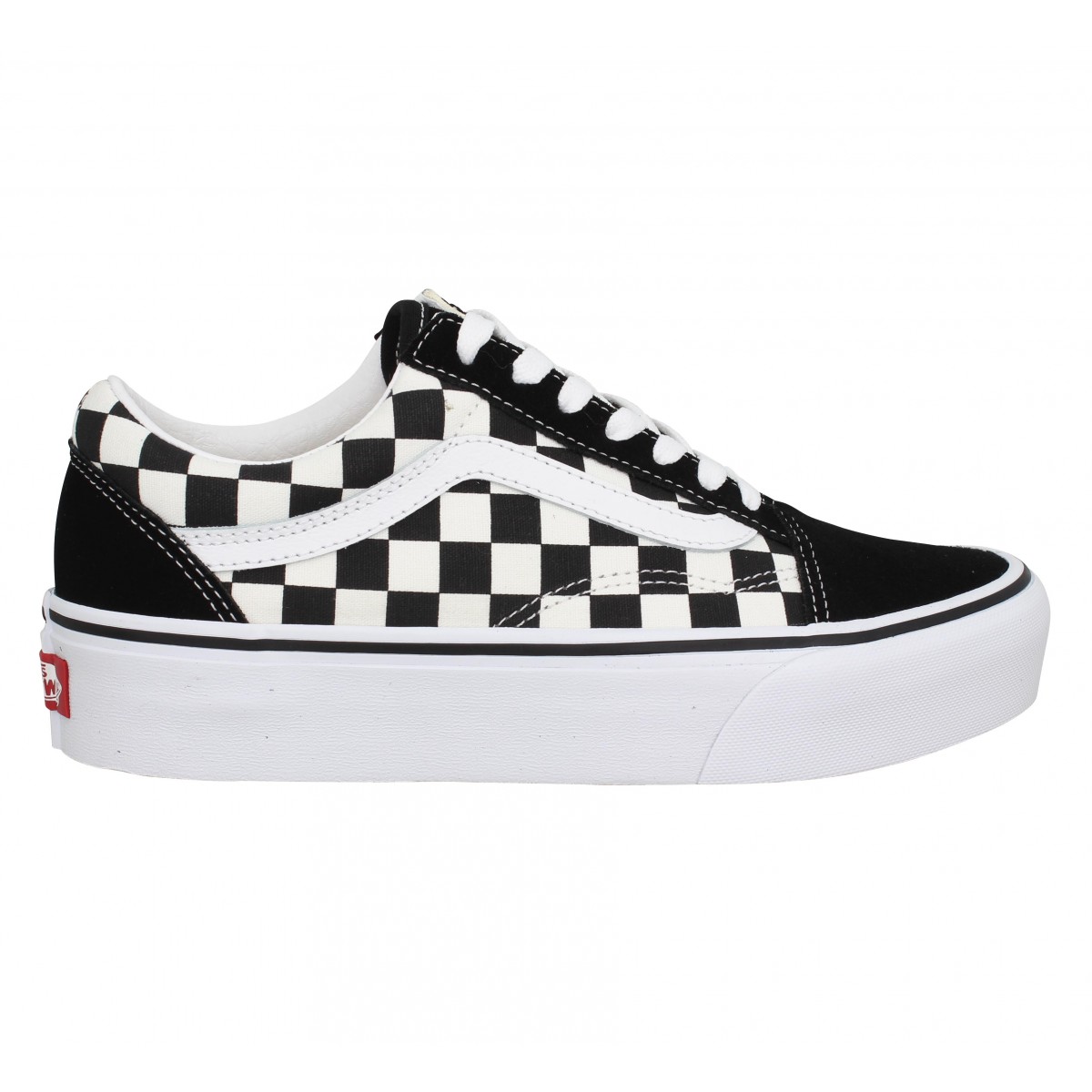 vans old skool damier noir