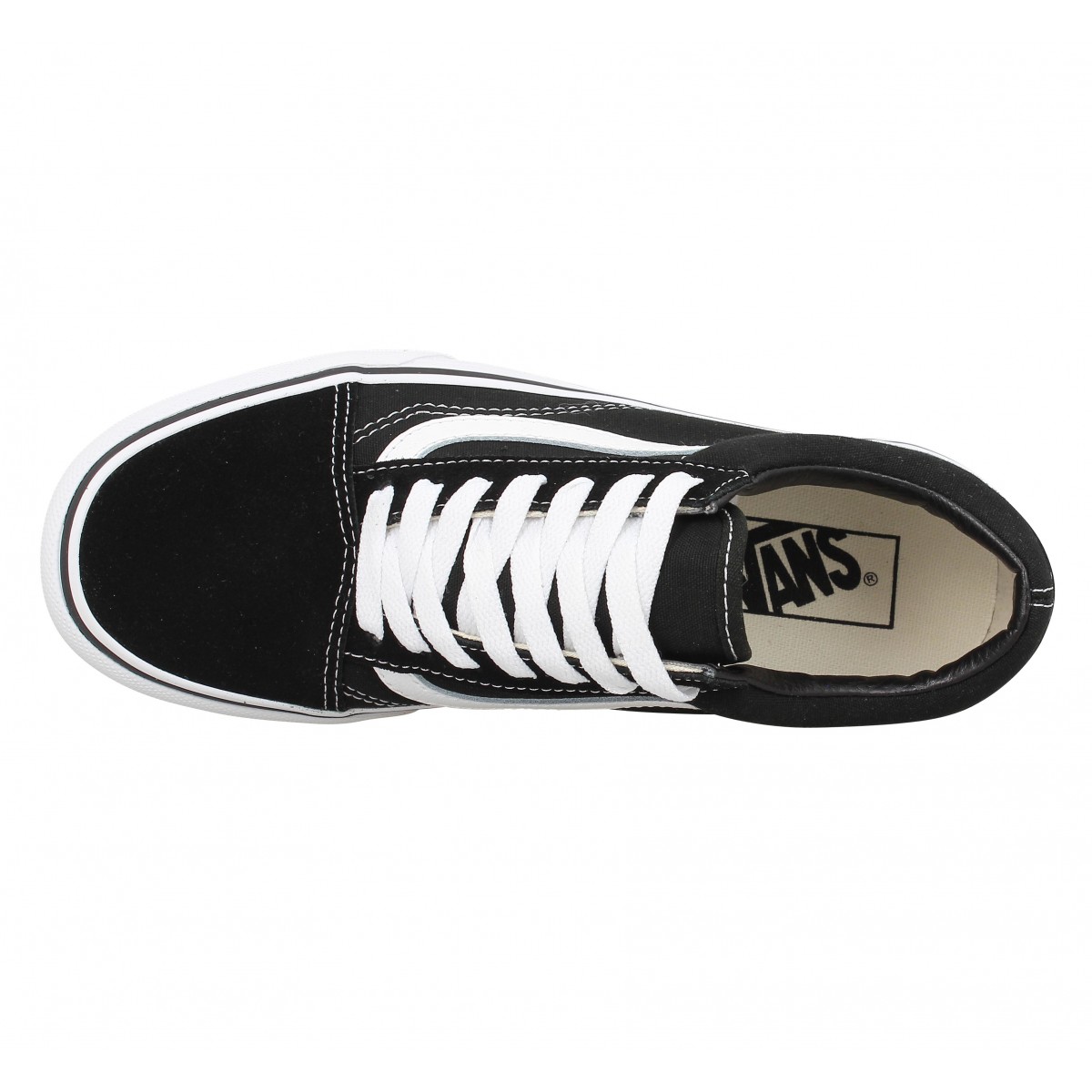 Vans old skool platform toile femme noir femme Fanny chaussures