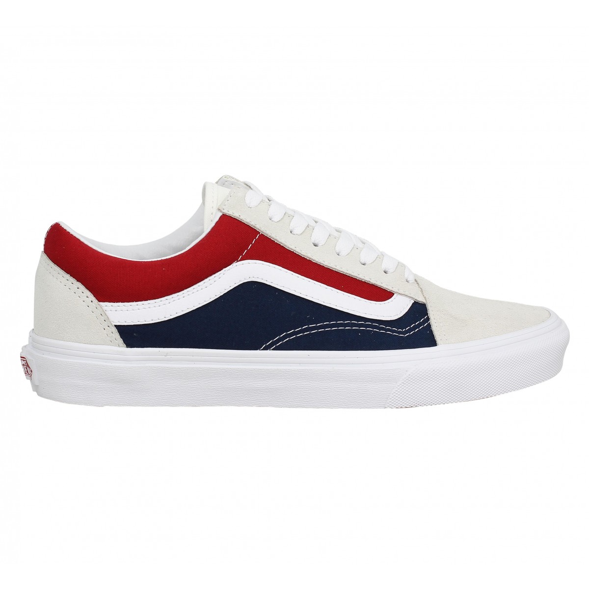 vans beige rouge bleu
