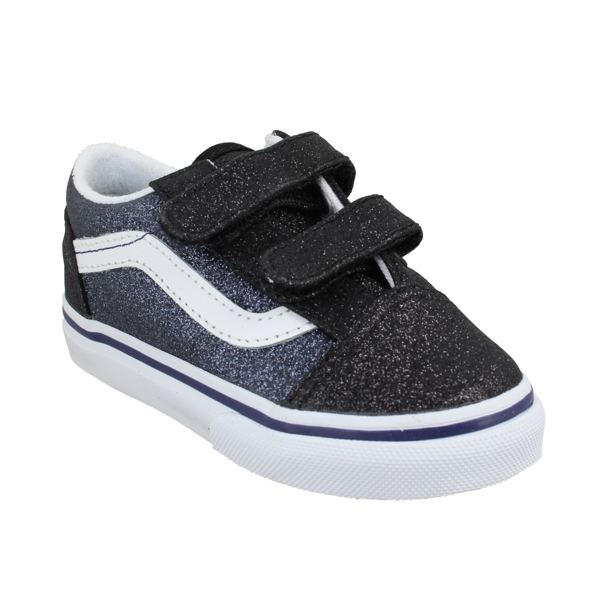 Baskets VANS Old Skool V glitter Enfant Blak Navy