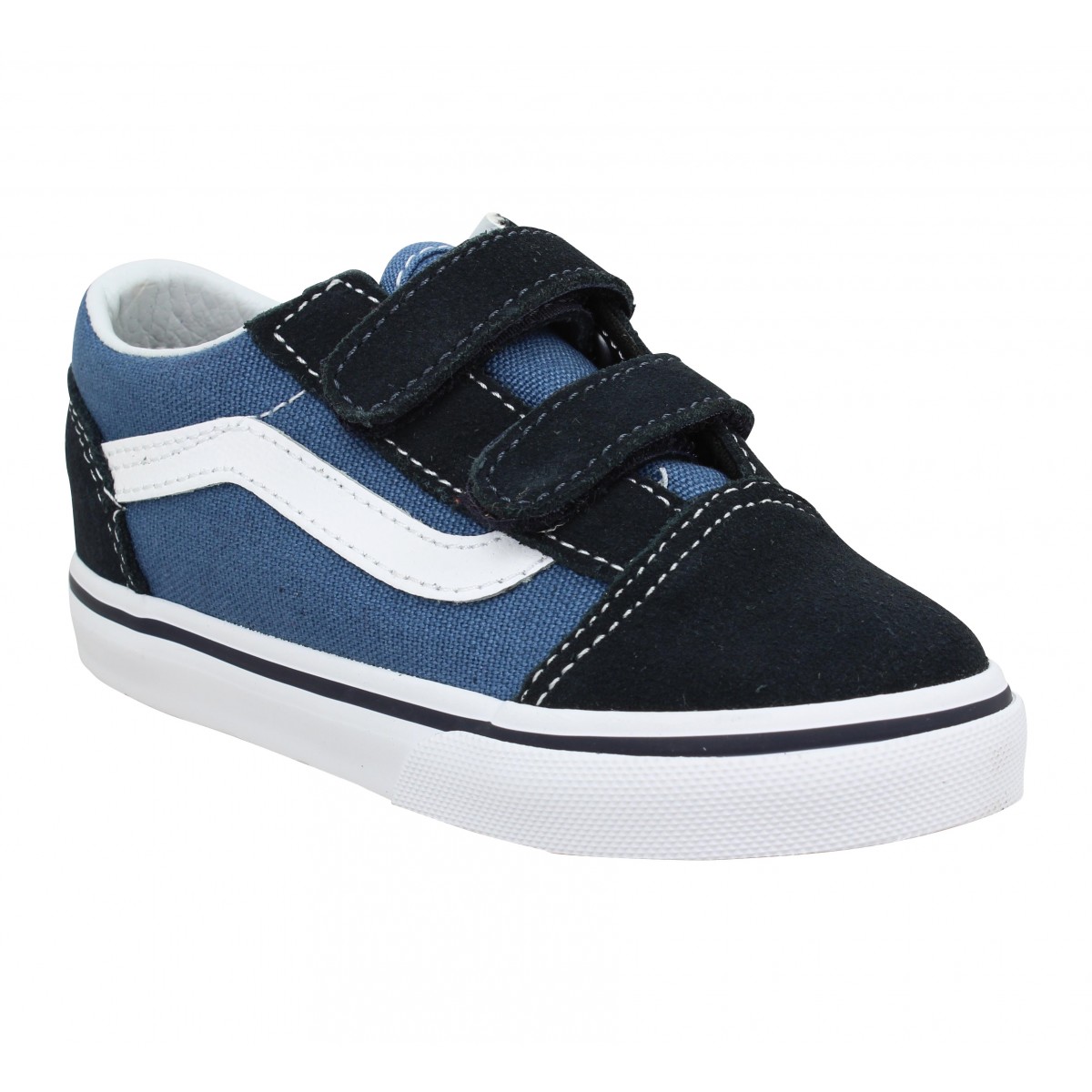 vans scratch bleu