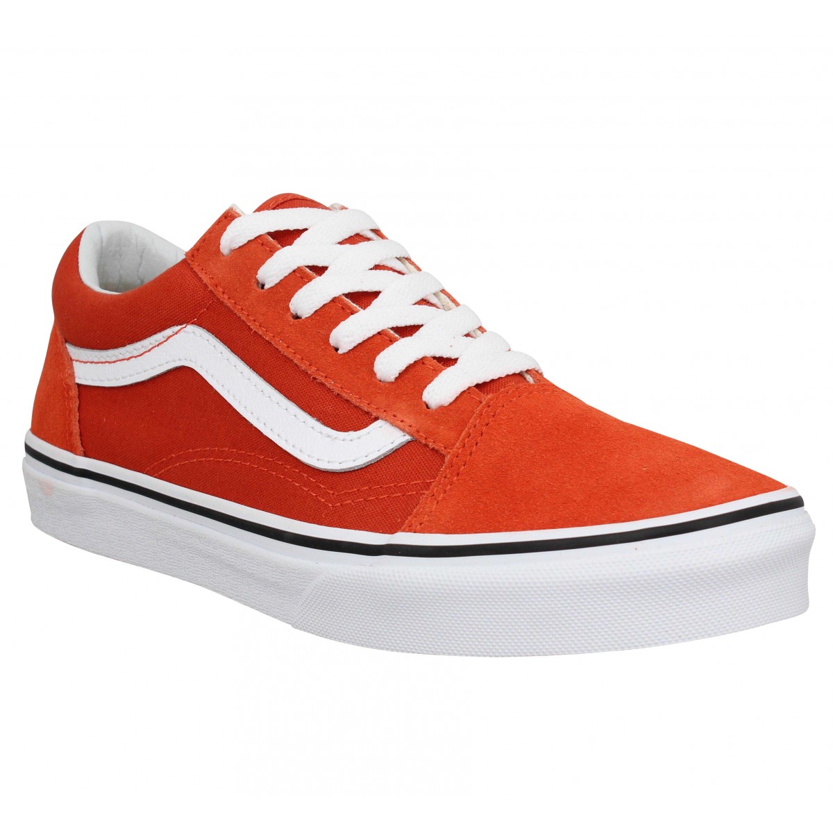 vans orange femme