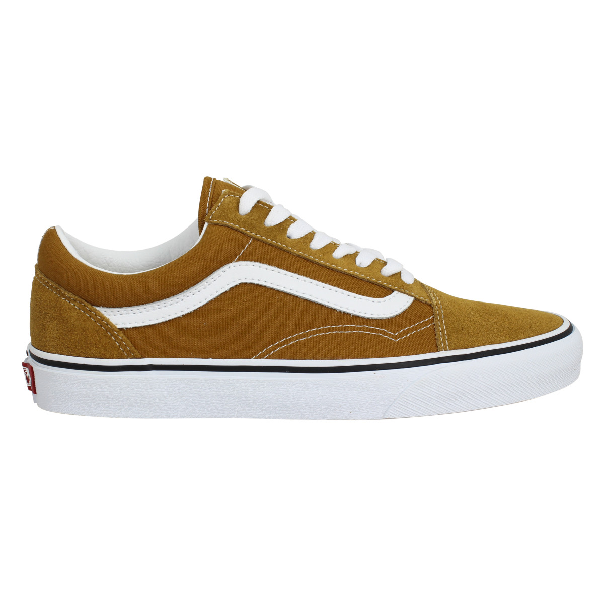 Vans old skool velours toile homme golden brown homme Fanny
