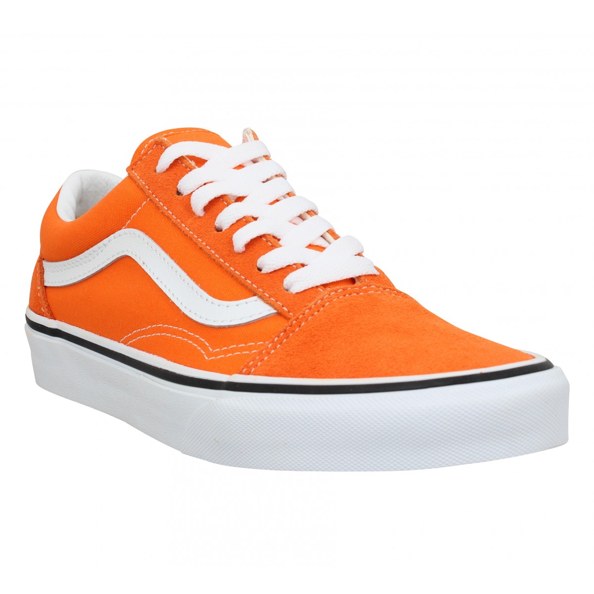 Rust uit einde De schuld geven Vans old skool velours toile orange tiger | Fanny chaussures