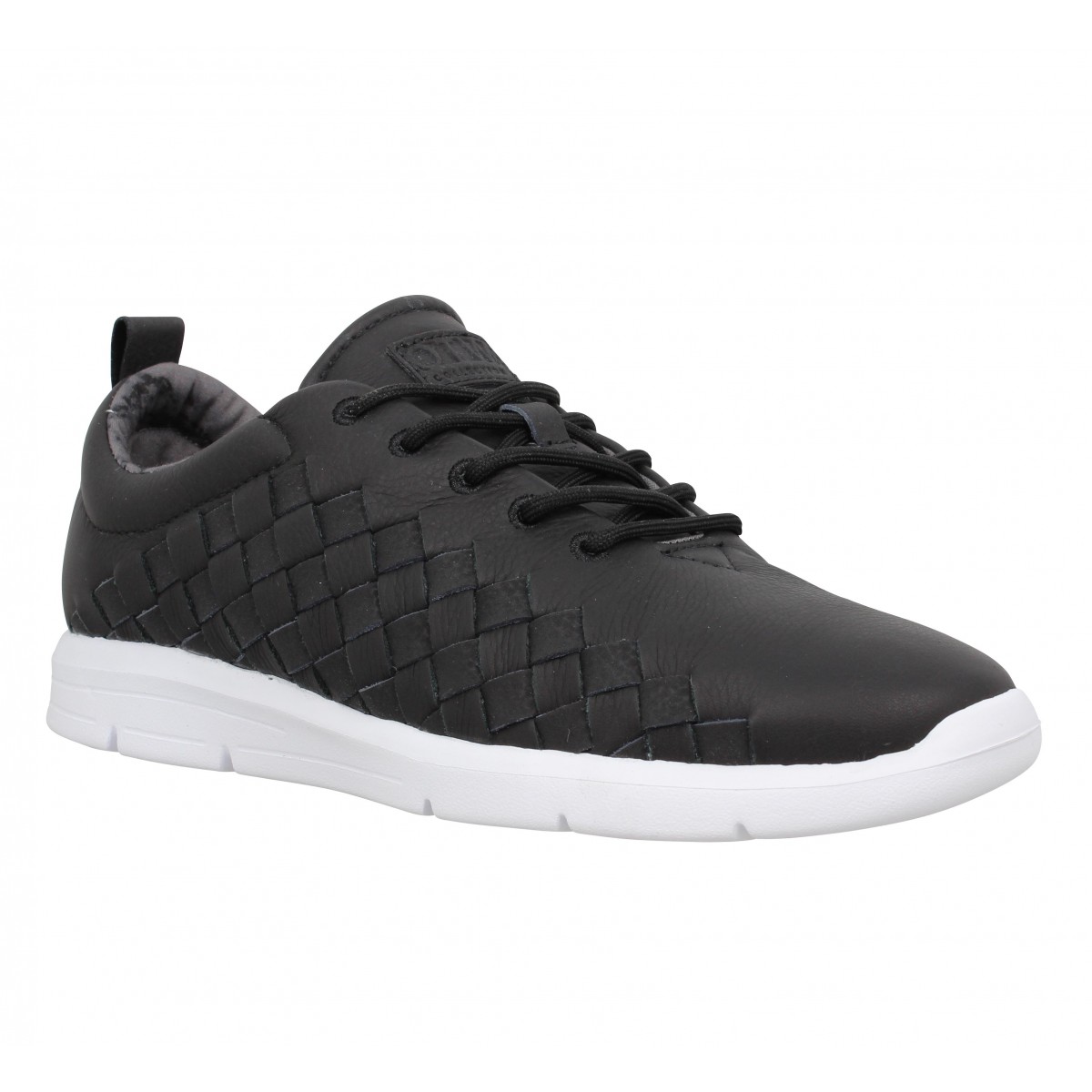 vans noir cuir homme