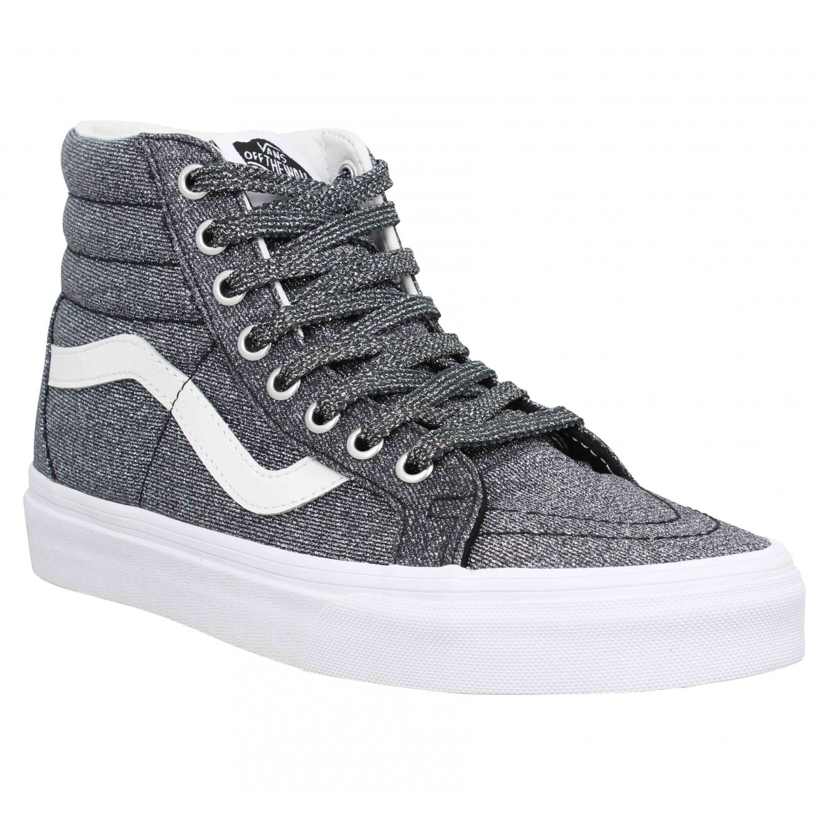 vans gris clair femme