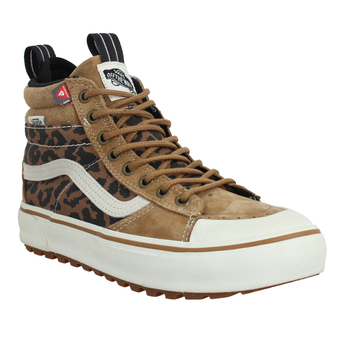 Baskets VANS SK8 Hi Mte 2 velours toile Femme Chipmunk Leopard