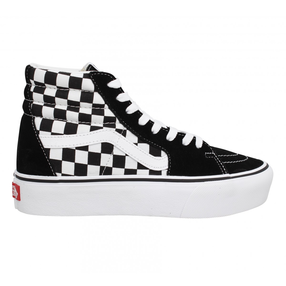 vans platform damier