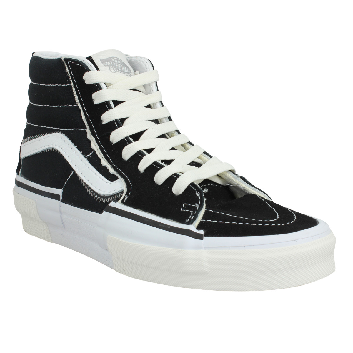 Baskets VANS SK8 Hi Reconstruct velours toile Homme Noir