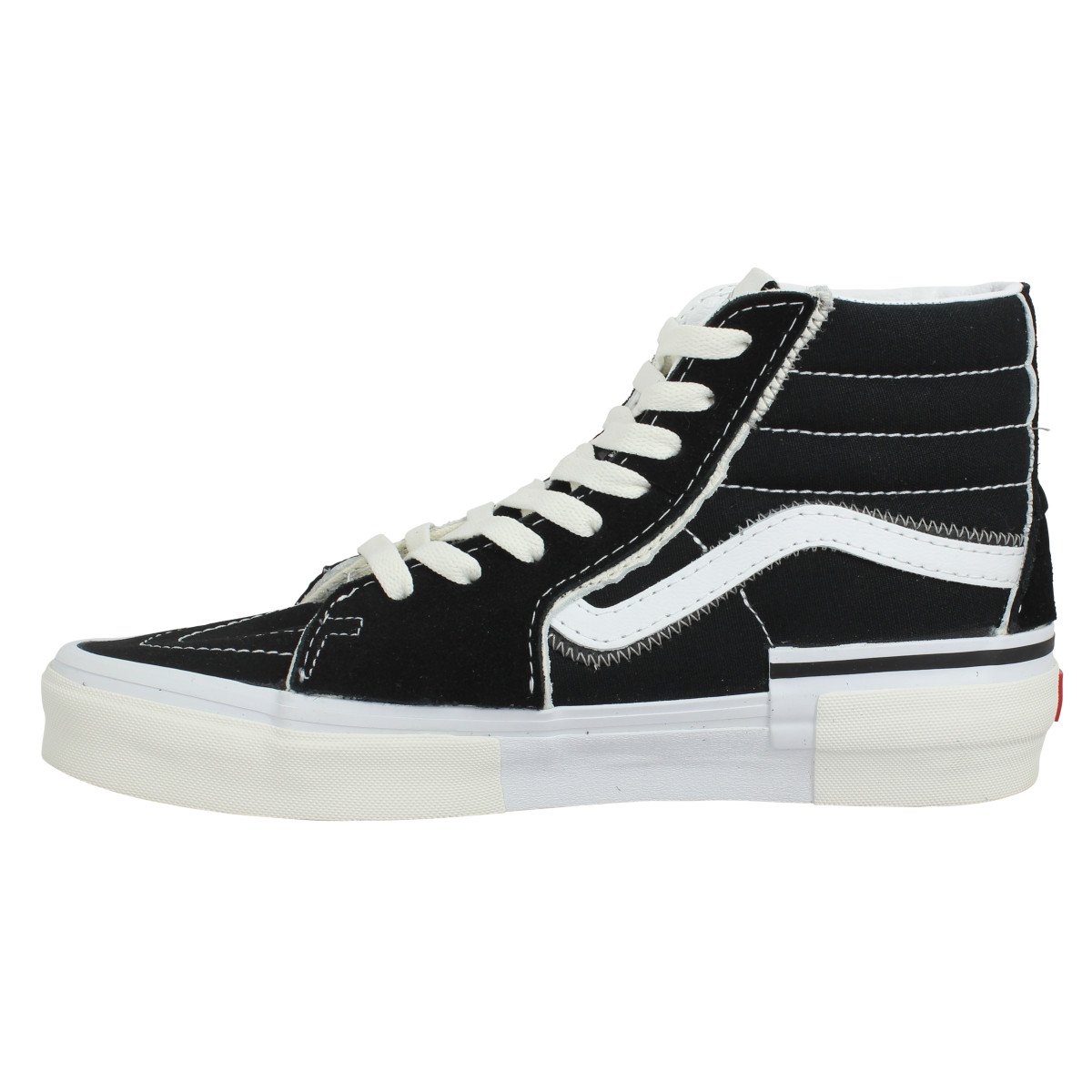 Vans sk8 hi reconstruct velours toile homme noir homme Fanny chaussures