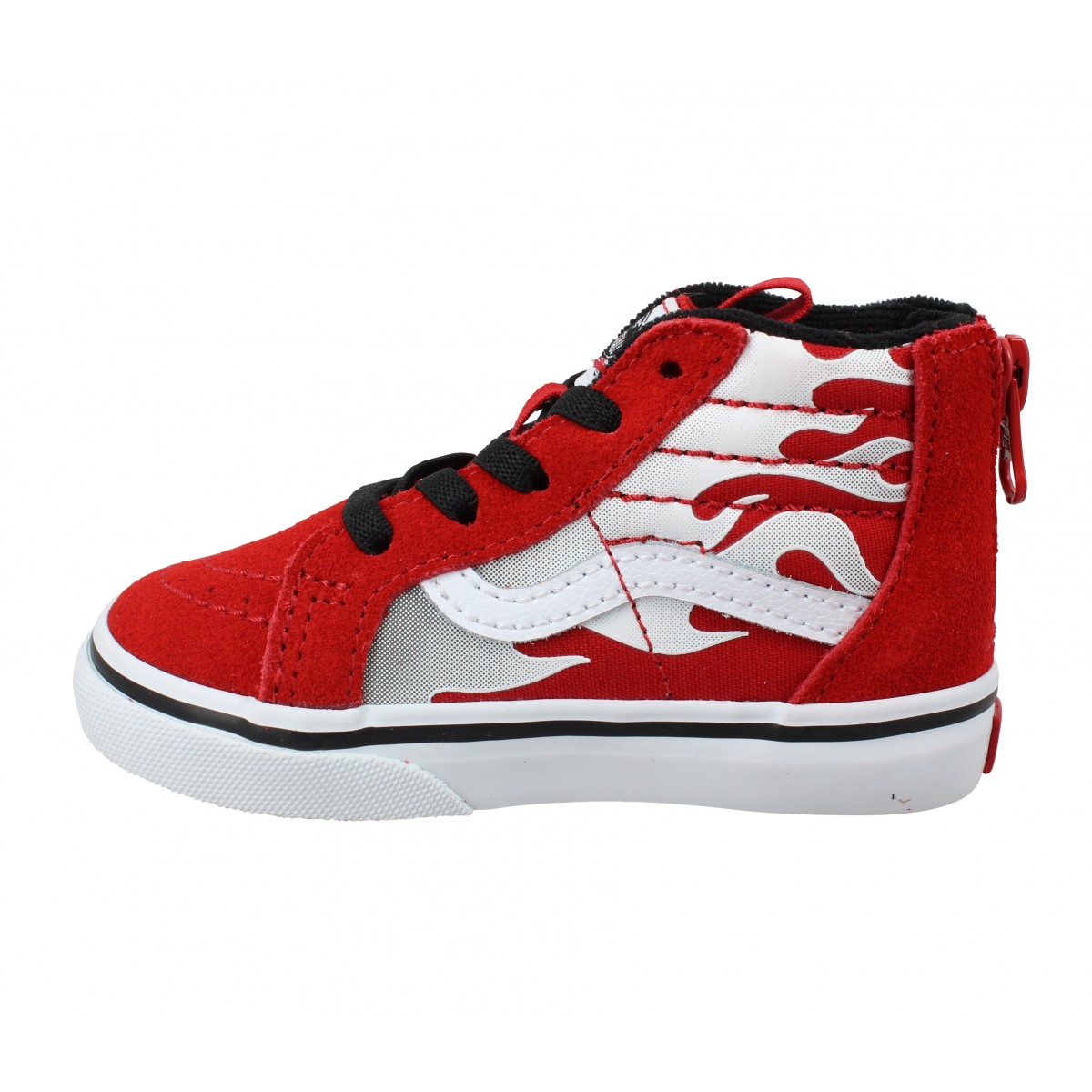 Toutes nos marques Vans sk8 hi zip flame velours toile enfant