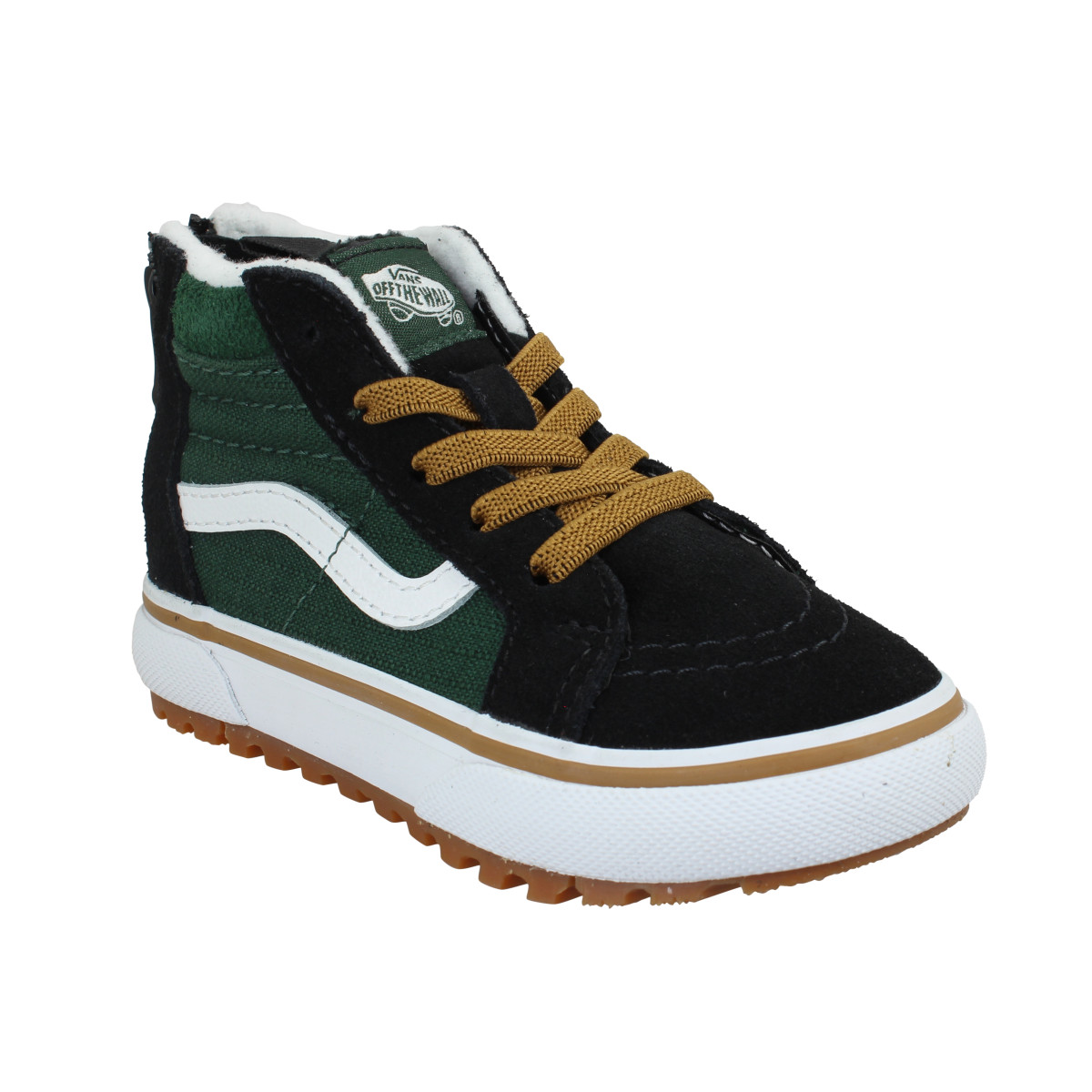 Baskets VANS SK8 Hi Zip Mte 2 velours toile Enfant Ripstop Black Multi