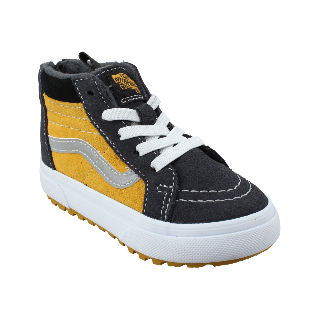 Baskets VANS SK8 Hi Zip MTE velours Enfant Golden