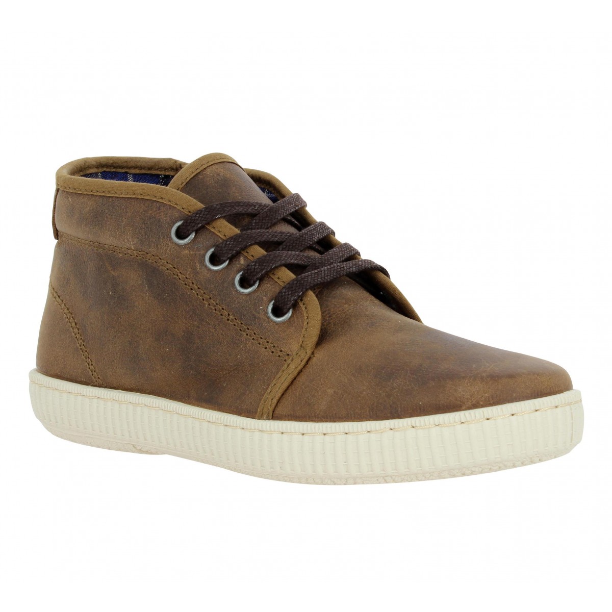 Baskets VICTORIA 6763 cuir Femme Taupe