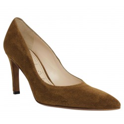 escarpins nubuck camel