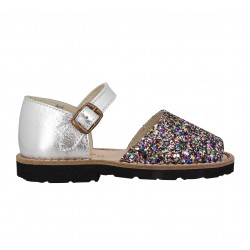 Chaussures Sandales nu pieds Minorquines Textile Espagnole